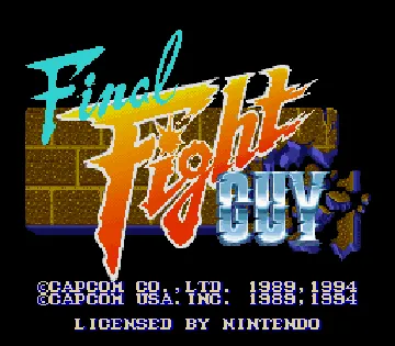 Final Fight Guy (USA) screen shot title